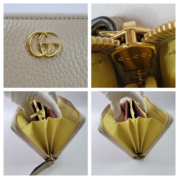 GUCCI GG Marmont Leather Zippy Wallet - Picture 6 of 12